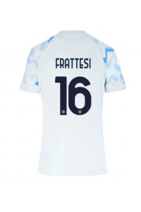 Inter Milan Davide Frattesi #16 Voetbaltruitje Uit tenue Dames 2025-26 Korte Mouw